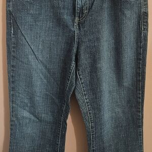 Calvin Klein Jeans Women's Straight Leg Indigo Blue Size 10 Button Back Pockets